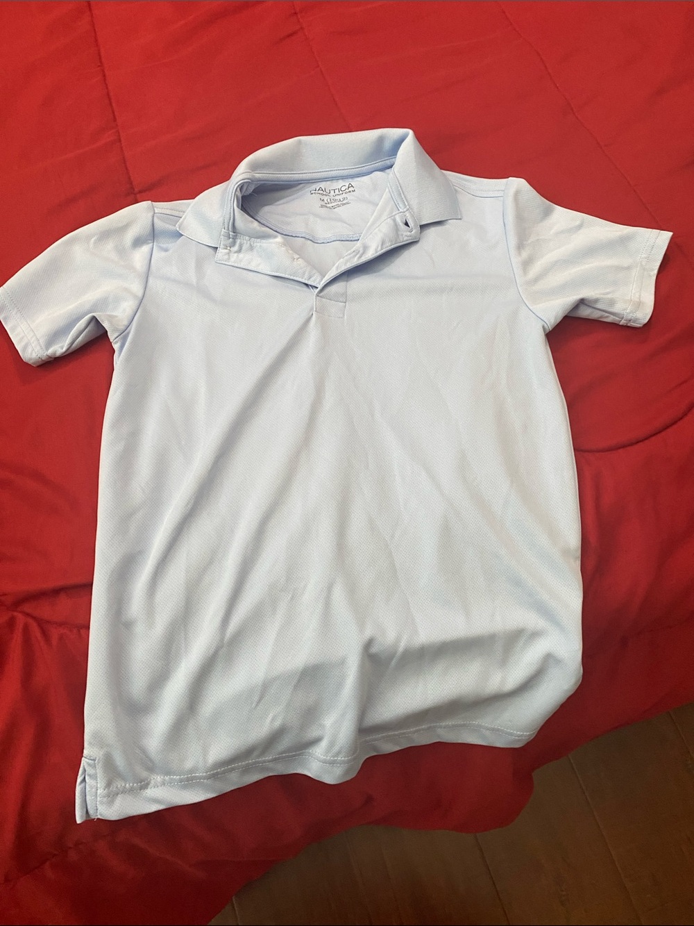 Nautica Pale Blue Short Sleeve Polo